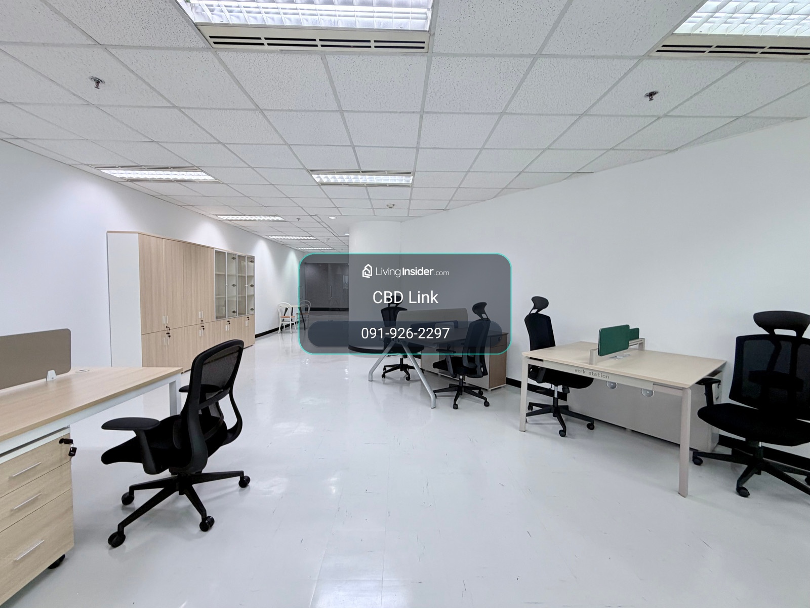 Newly renovated office with furniture, 250m from BTS Sala Daeng, Food court & shops within the building. – รูปที่ 3
