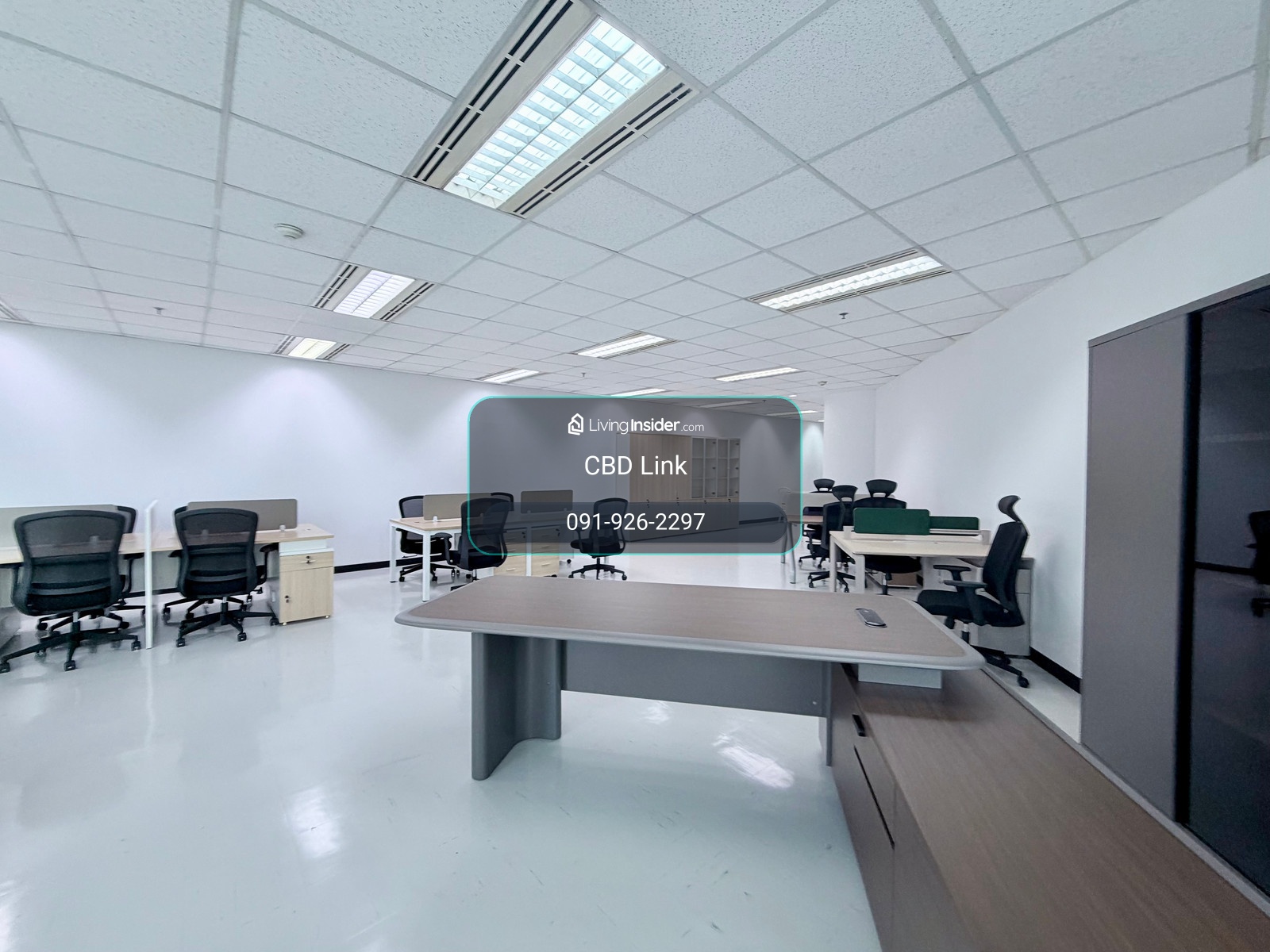 Newly renovated office with furniture, 250m from BTS Sala Daeng, Food court & shops within the building. – รูปที่ 2