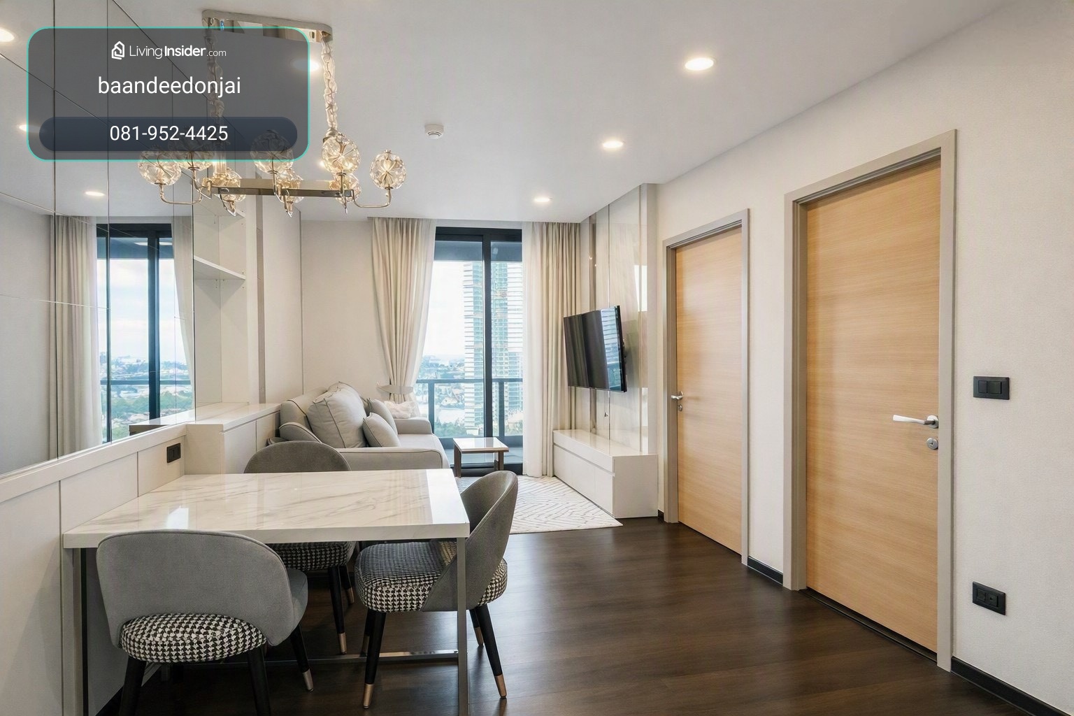 ให้เช่า Sapphire Luxurious Condo Rama3  (45 ตร.ม.) 1นอน 1น้ำ วิวแม่น้ำเจ้าพระยา  – รูปที่ 2