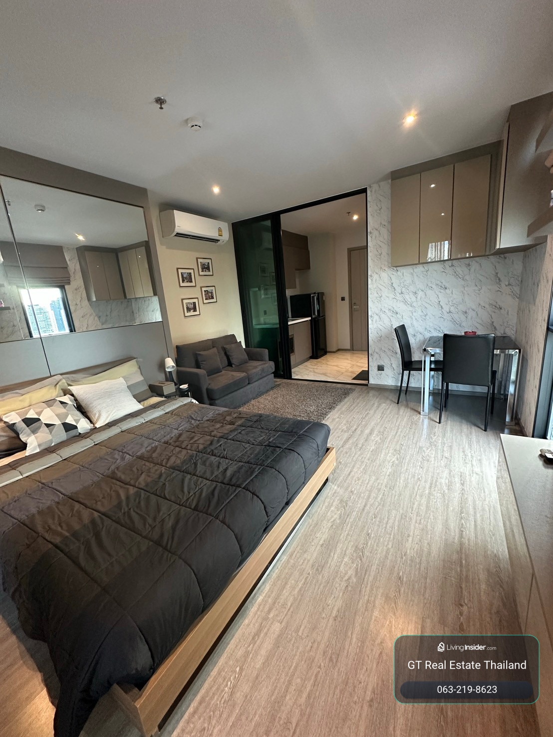 คอนโดห้องสวยที่ Rhythm Ekkamai เดินทางสะดวก ใกล้รถไฟฟ้า มีรถรับส่ง เฟอร์นิเจอร์ครบ!! – รูปที่ 3