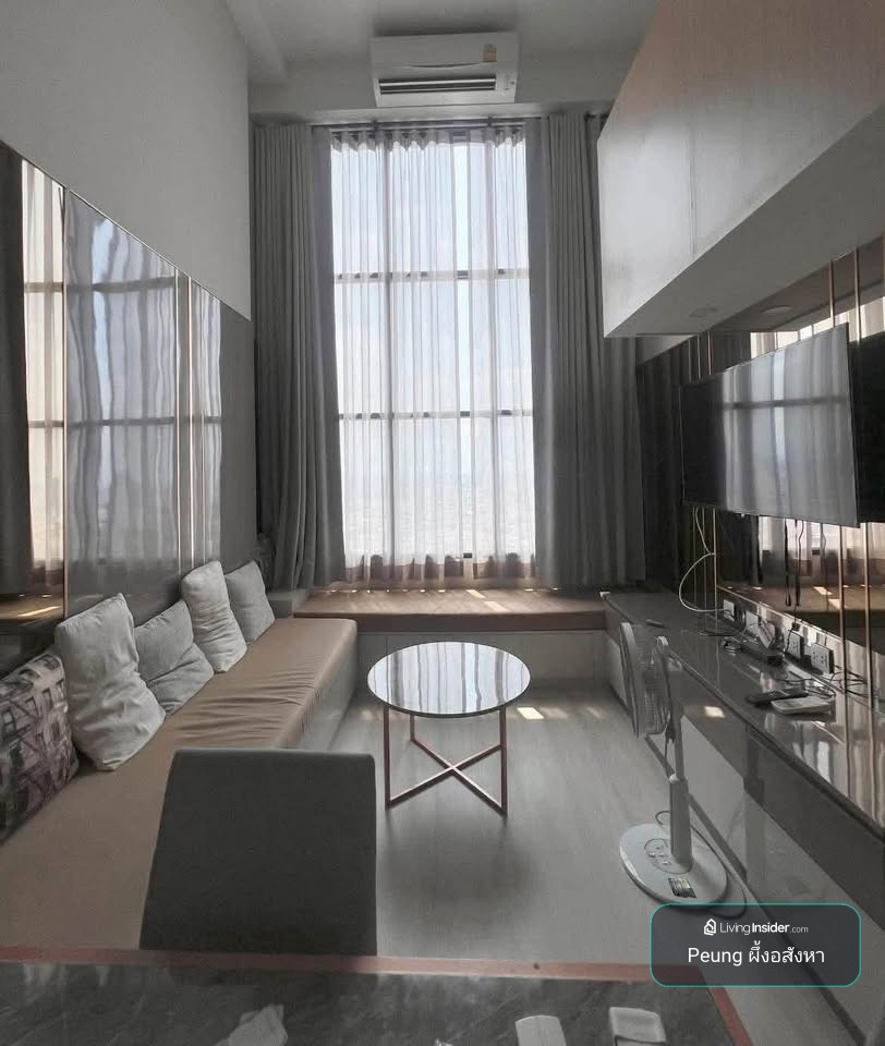 เพียง 32,000 Duplex, 1ห้องนอน 1ห้องทำงาน 1ห้องน้ำ, 44ตรม, ห้องมุม, Knightsbridge Prime Sathorn – รูปที่ 2