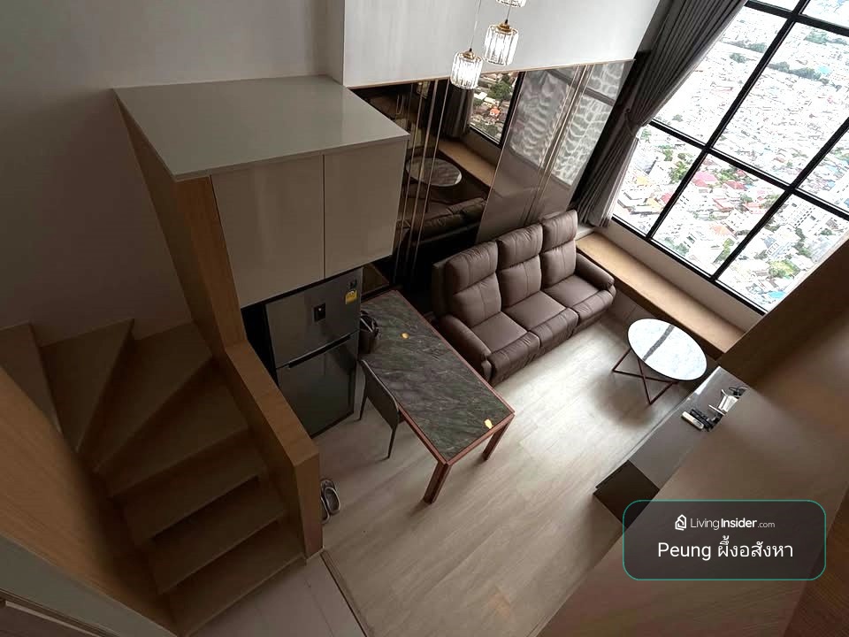 เพียง 32,000 Duplex, 1ห้องนอน 1ห้องทำงาน 1ห้องน้ำ, 44ตรม, ห้องมุม, Knightsbridge Prime Sathorn – รูปที่ 3