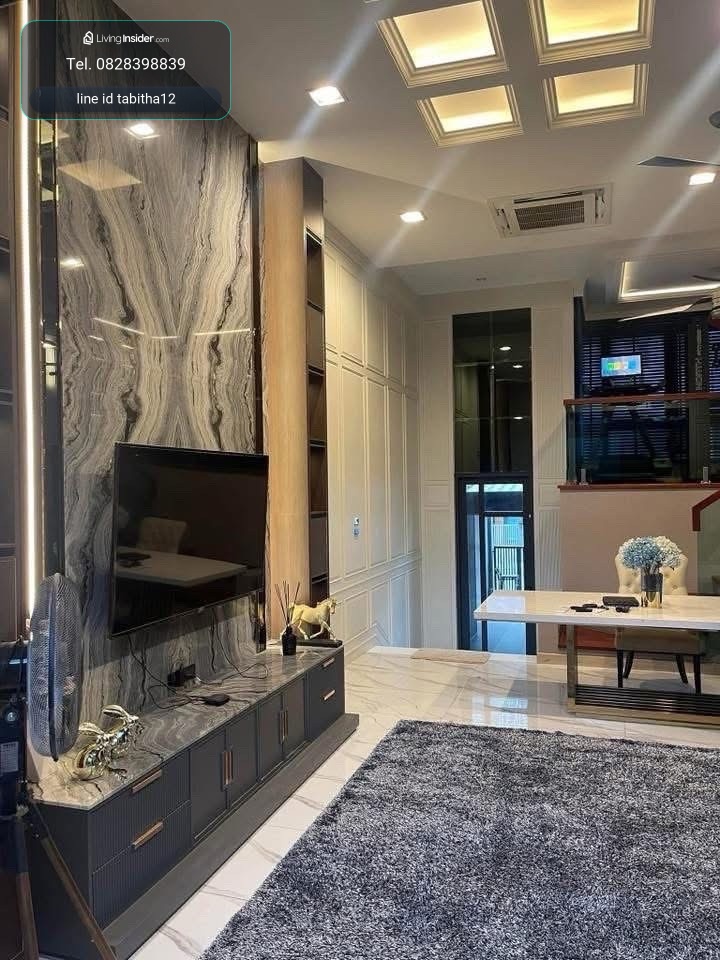 #ให้เช่า ทาวน์โฮมหรู 3.5 ชั้น The Eight จตุจักร-รัชดา สไตล์โมเดิร์น Privacy Residence (บ้านใหม่) ฟิตเนสครบวงจร   – รูปที่ 2