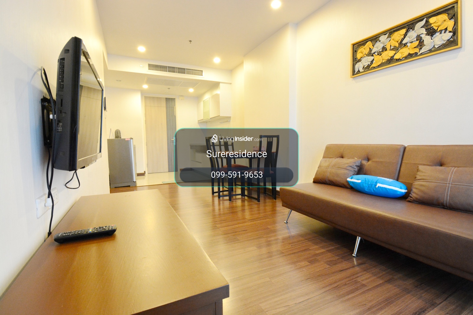 7426♛Condo for rent 1 bedroom♙Supalai Lite Sathorn-Charoenrat♜BTS Surasak∞099-5919653,065-9423251🜲Line@sureresidence – รูปที่ 4