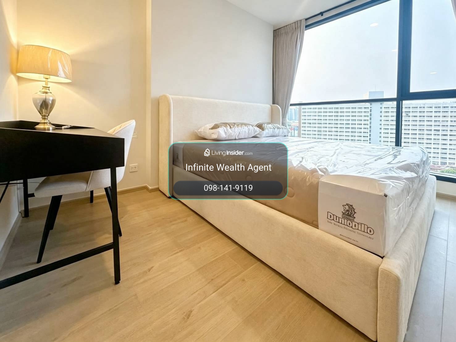 ห้องสวยแต่งครบ ใกล้ MRT ลุมพินี ✨ | The Crown Residences 1Bed 35ตรม เช่า 30,000 | นัดชมห้องฟรี จองเลย! ⚡ – รูปที่ 3