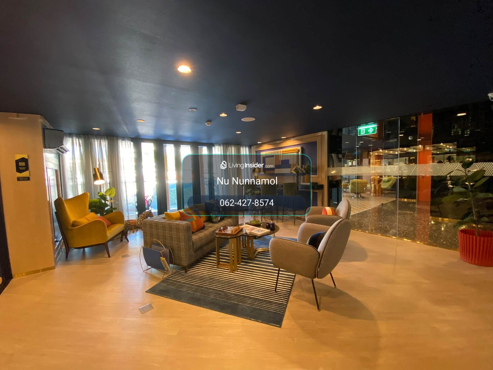 THE BASE Sukhumvit 50 สตูดิโอ 26ตรม. ตึก เอ ชั้น 8 – รูปที่ 2