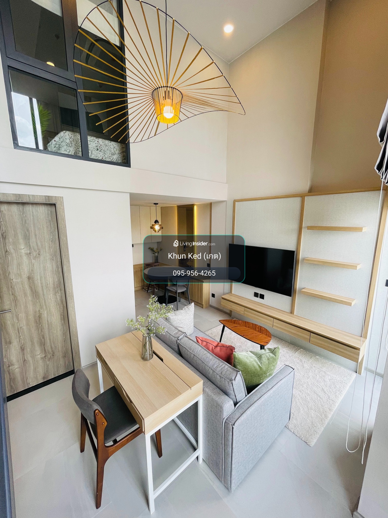 🟢(FOR RENT)  Cooper Siam, Duplex  Unit 40.33 sq m, - Fully furnished + electrical appliances, open view, available room ready to visit ⎯ 🚆 BTS National Stadium Station – รูปที่ 2
