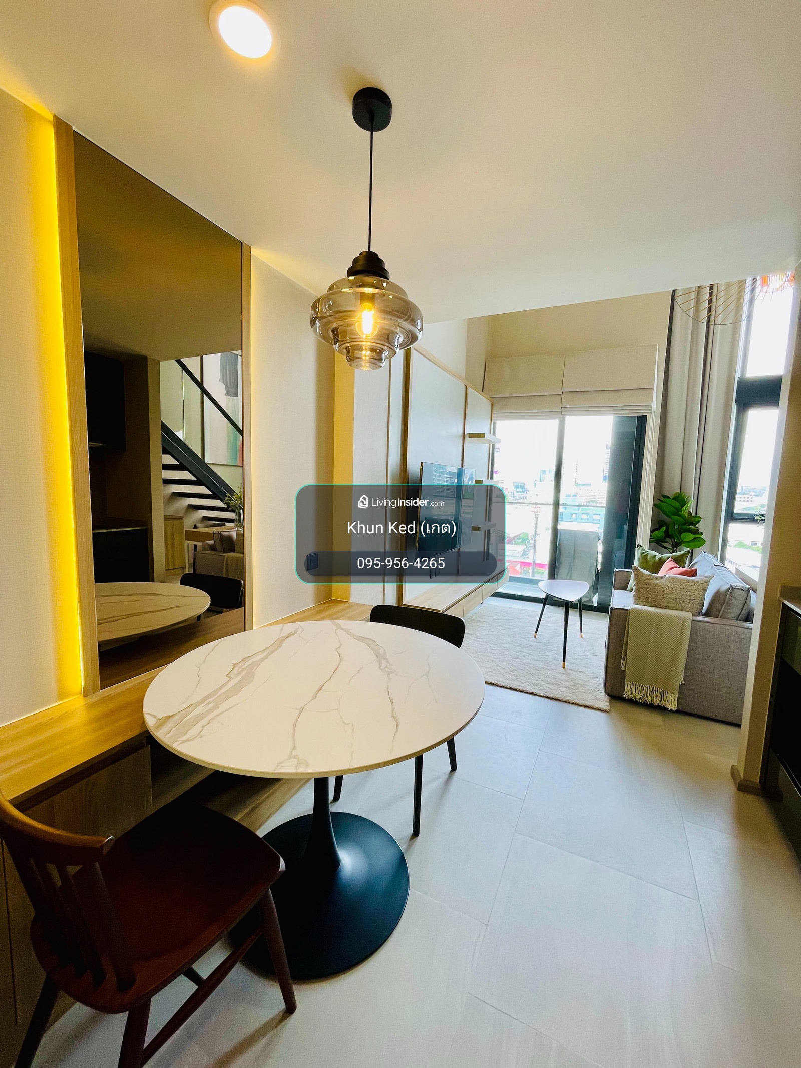 🟢(FOR RENT)  Cooper Siam, Duplex  Unit 40.33 sq m, - Fully furnished + electrical appliances, open view, available room ready to visit ⎯ 🚆 BTS National Stadium Station – รูปที่ 4