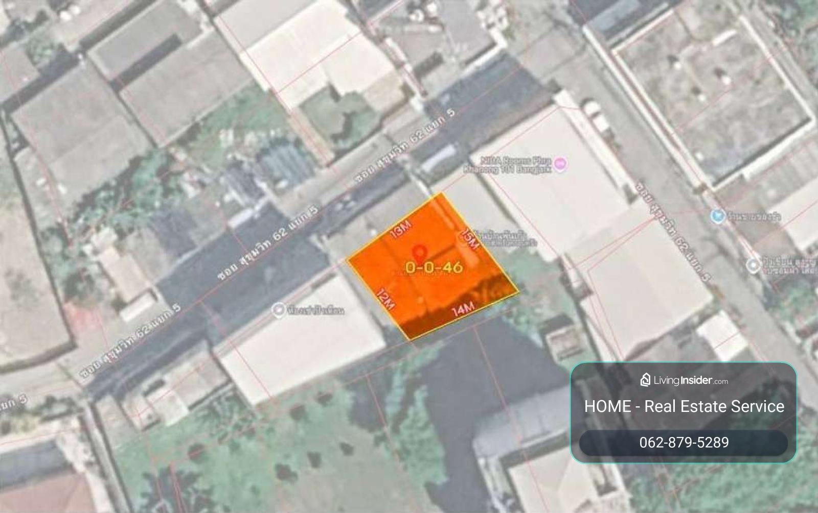 ที่ดิน พร้อมสิ่งปลูกสร้าง ซอยสุขุมวิท 62 แยก 5 / 46 ตร.วา (ขาย), Land with buildings Sukhumvit Soi 62, Intersection 5. / 46 Square Wa (FOR SALE) GNG259 – รูปที่ 3