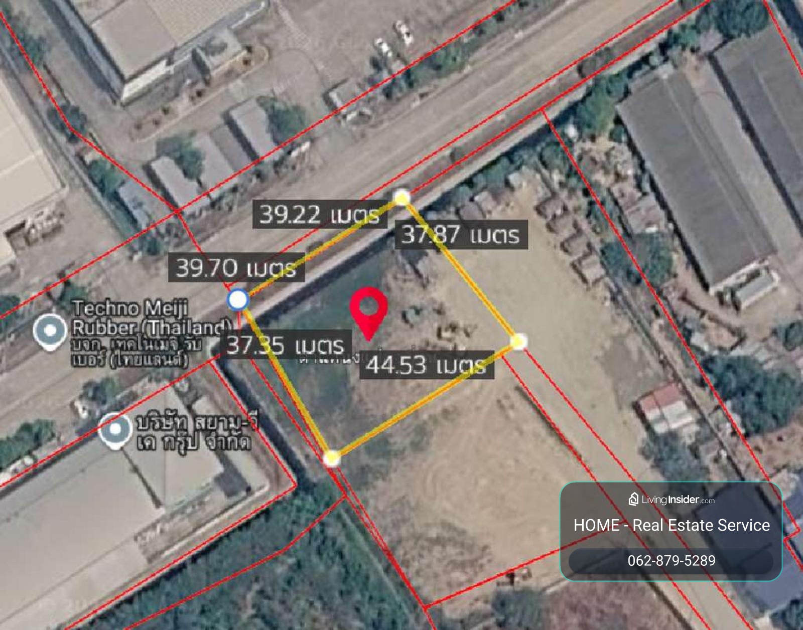 Land adjacent to Amata Industrial Estate, Don Hua Lo Subdistrict, Mueang Chonburi District. / 59.3 Square Wa (FOR SALE) NANN032 – รูปที่ 2