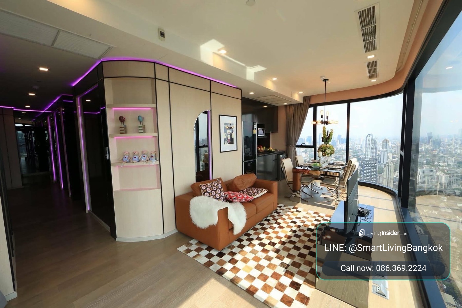 คอนโด Ashton Asoke 3 ห้องนอน 3 ห้องน้ำ ห้องหายาก วิวกระจกโค้ง ชั้นสูง พื้นที่ 100 ตร.ม. ให้เช่า 100,000 บาท – รูปที่ 2