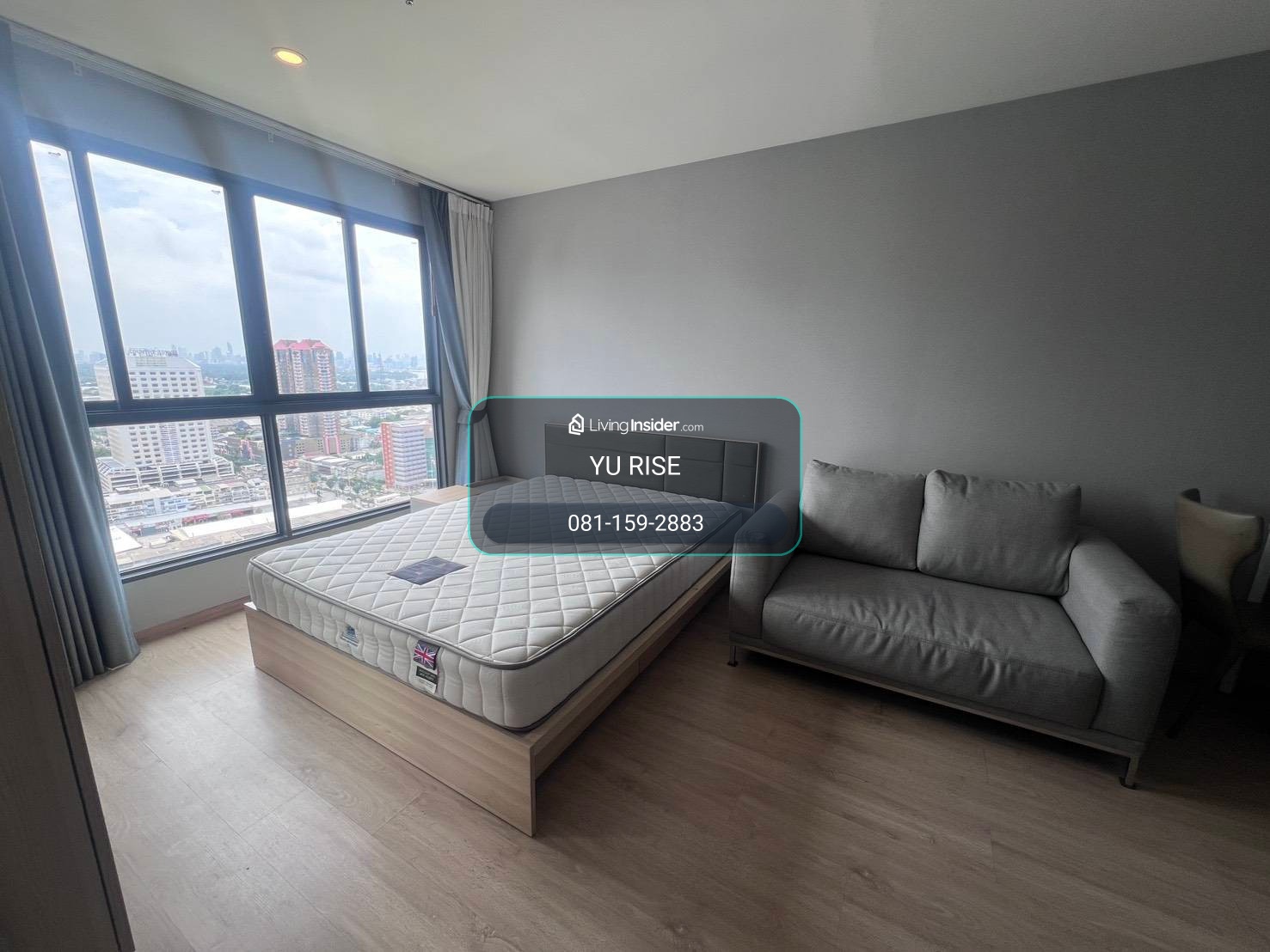 For rent, Ideo O2, 1 bedroom, 1 bathroom, large swimming pool, 3 zones, cycling lanes, relaxation park, near BTS Bangna. – รูปที่ 2