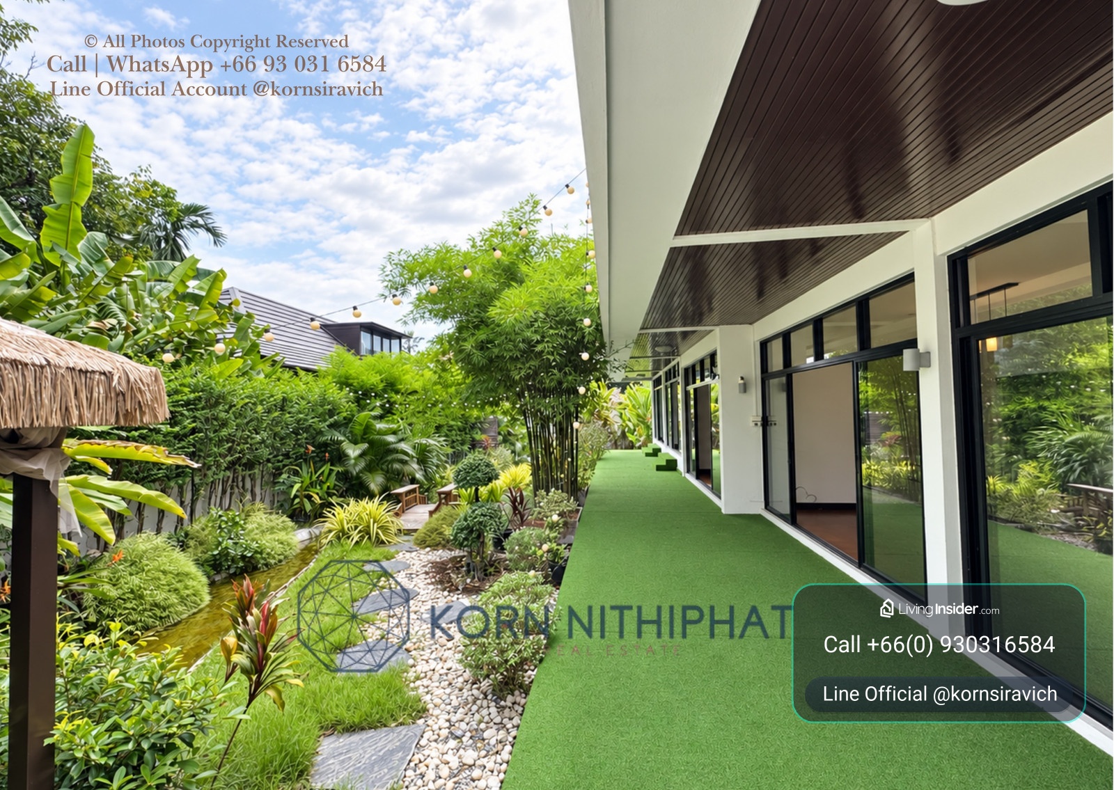 For Rent Pets Friendly Detached House in Rama 9 - Huay Kwang, Bangkok | Large Green Landscape with Outdoor Space for Your Pets  – รูปที่ 3