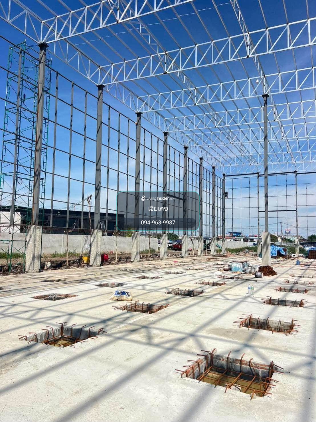 Warehouse/factory for rent, newly built, Phraeksa, Samut Prakan, open for reservations today. This size is hard to find in this location. Near Bang Pu Industrial Estate Kanchanaphisek Ring Expressway and the port, purple layout, can request a Ror.4 licens – รูปที่ 2