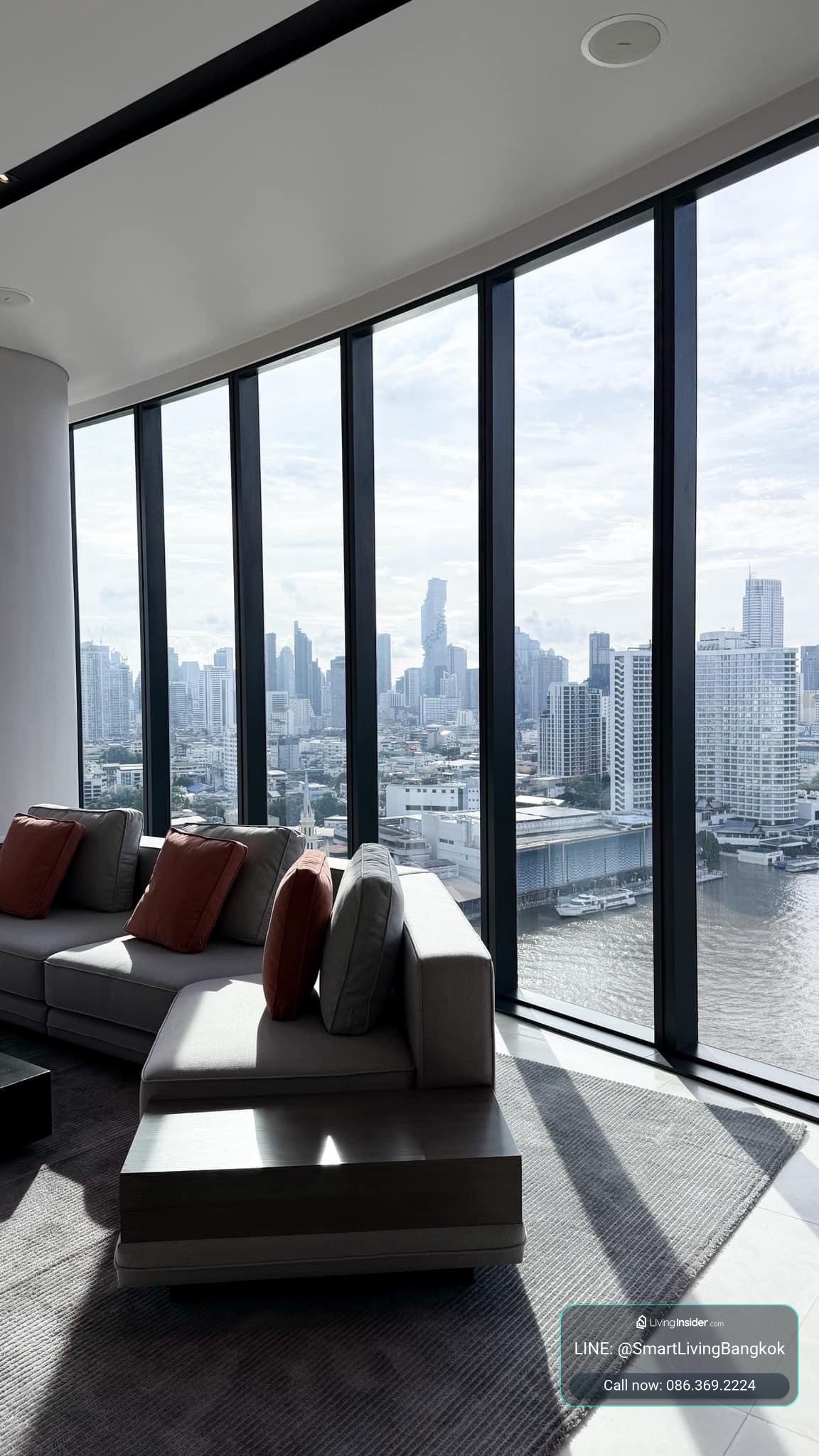 ให้เช่าคอนโดหรูริมแม่น้ำเจ้าพระยา Banyan Tree Residences Riverside Bangkok 2 ห้องนอน 178 ตร.ม. วิวแม่น้ำพาโนรามา ใกล้ ICONSIAM   – รูปที่ 2