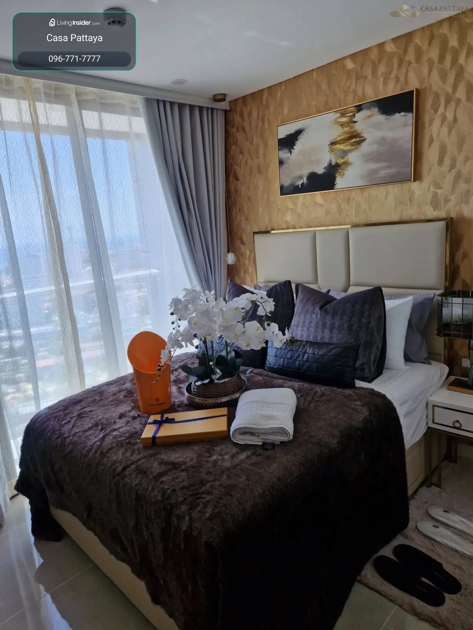 ให้เช่าคอนโดหรูติดหาด Copacabana Beach Jomtien (วิวทะเล ชั้น 43) – รูปที่ 2