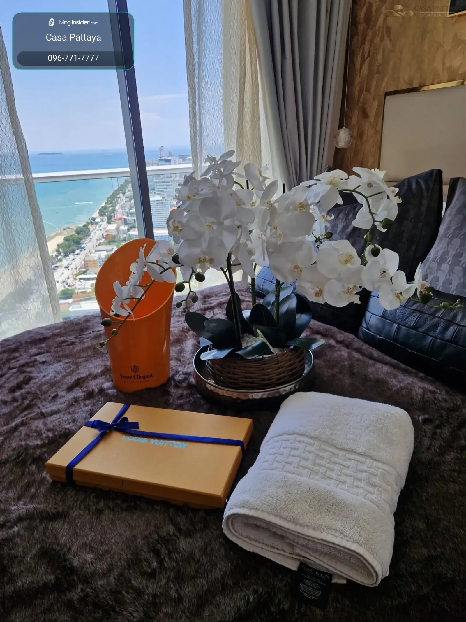 ให้เช่าคอนโดหรูติดหาด Copacabana Beach Jomtien (วิวทะเล ชั้น 43) – รูปที่ 3