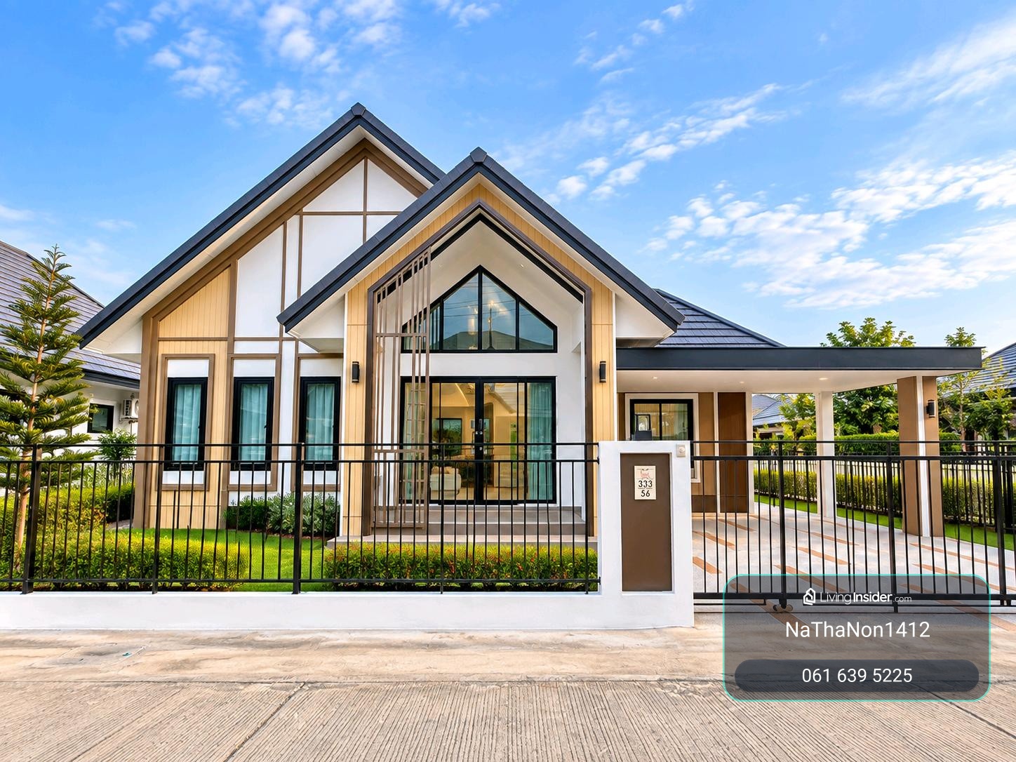 🏡ให้เช่าบ้านเดี่ยว สไตล์นอร์ดิก ใหม่เอี่ยม ใกล้ M6 ทัก📱or Line: 0616395225 – รูปที่ 2
