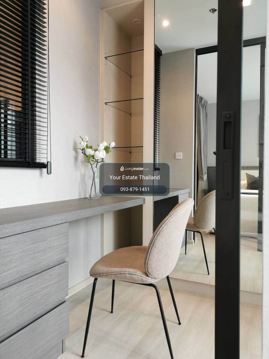 ให้เช่า Life One Wireless คอนโด ห้อง 1 bedroom plus เฟอร์นิเจอร์ครบ  – รูปที่ 4