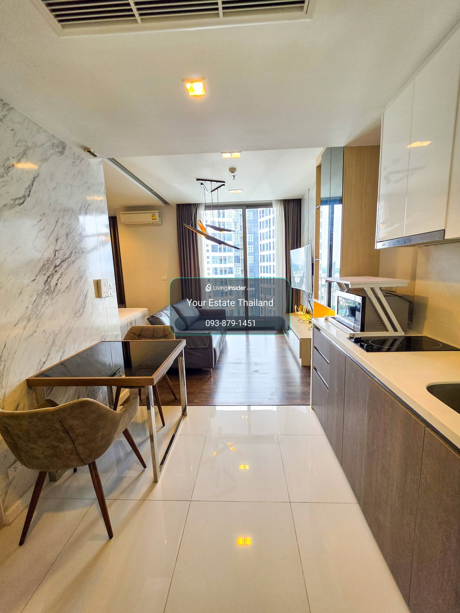 ให้เช่า 𝗡𝗮𝗿𝗮𝟵 𝗖𝗼𝗻𝗱𝗼𝗺𝗶𝗻𝗶𝘂𝗺  ห้องสตูดิโอ ขนาด 39 ตรม. ห้องสวยกว้างอยู่สบายค่ะ – รูปที่ 2