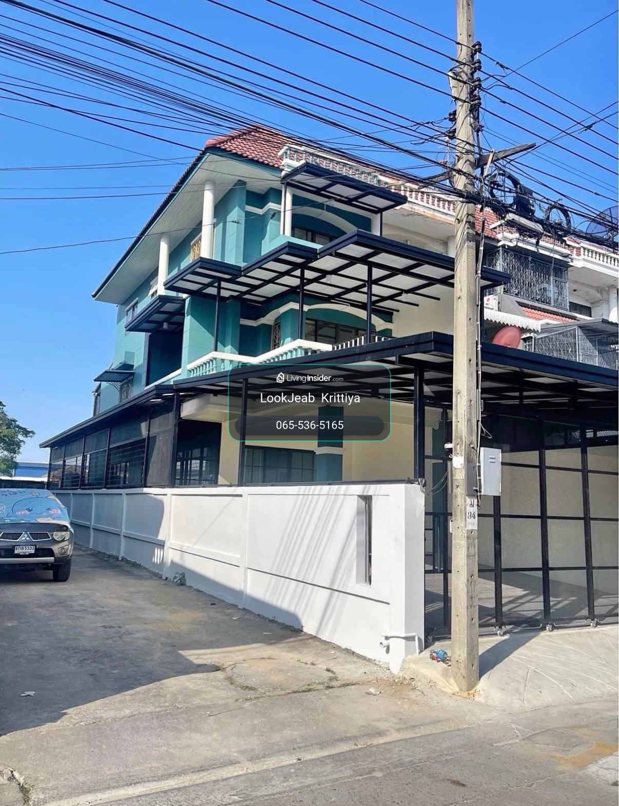 🏡 ทาวน์โฮม 3 ชั้น หลังมุม 4นอน 3น้ำ 300ตร.ม. เช่า 18,000 ☎️0655365165 – รูปที่ 2
