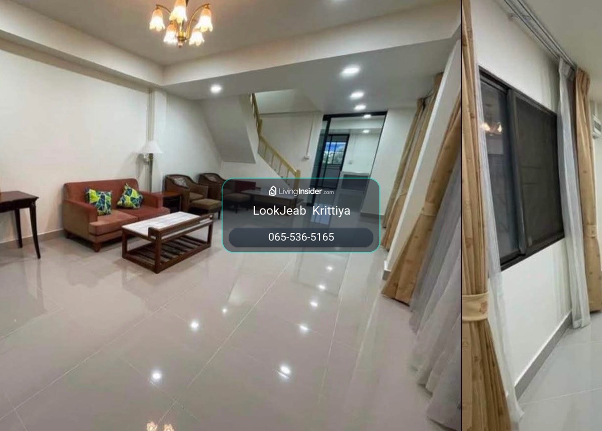 🏡 ทาวน์โฮม 3 ชั้น รีโนเวทใหม่ 4นอน 3น้ำ เสรีไทย 68 เช่า 18,000 ☎️0655365165 – รูปที่ 2