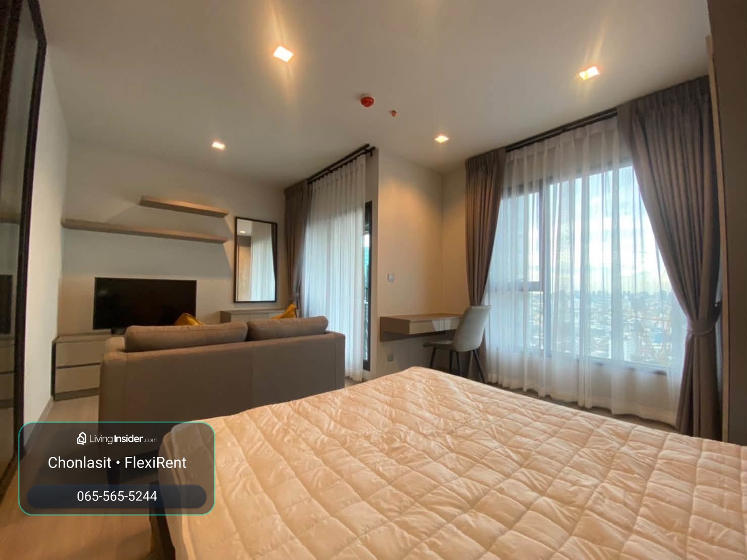 For rent, Life Asoke Rama 9 | Beautifully decorated room, high floor ✨ Beautifully decorated room, ready to move in 🌇 32nd floor, high view, good atmosphere. – รูปที่ 4