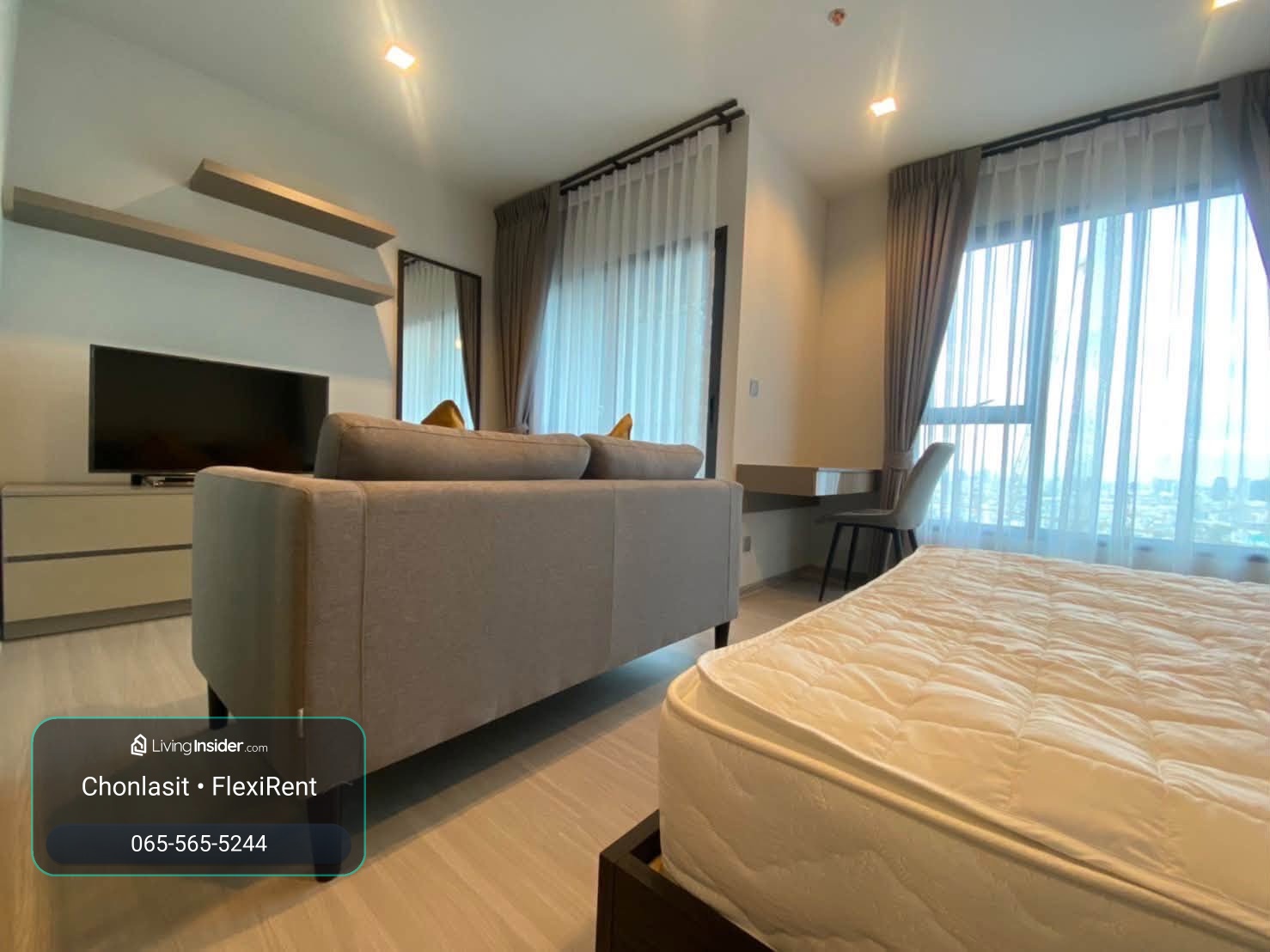 For rent, Life Asoke Rama 9 | Beautifully decorated room, high floor ✨ Beautifully decorated room, ready to move in 🌇 32nd floor, high view, good atmosphere. – รูปที่ 3