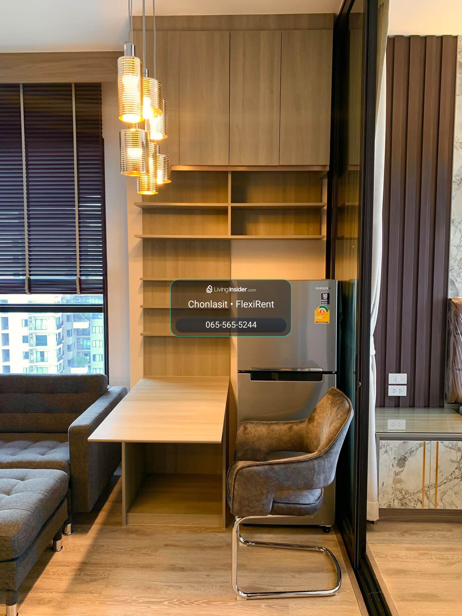 ให้เช่า KnightsBridge Prime On Nut ✨ ห้องมุม ชั้น 29 | 1 Bedroom Plus | 32 ตร.ม. | เพดานสูง 3 เมตร – รูปที่ 2