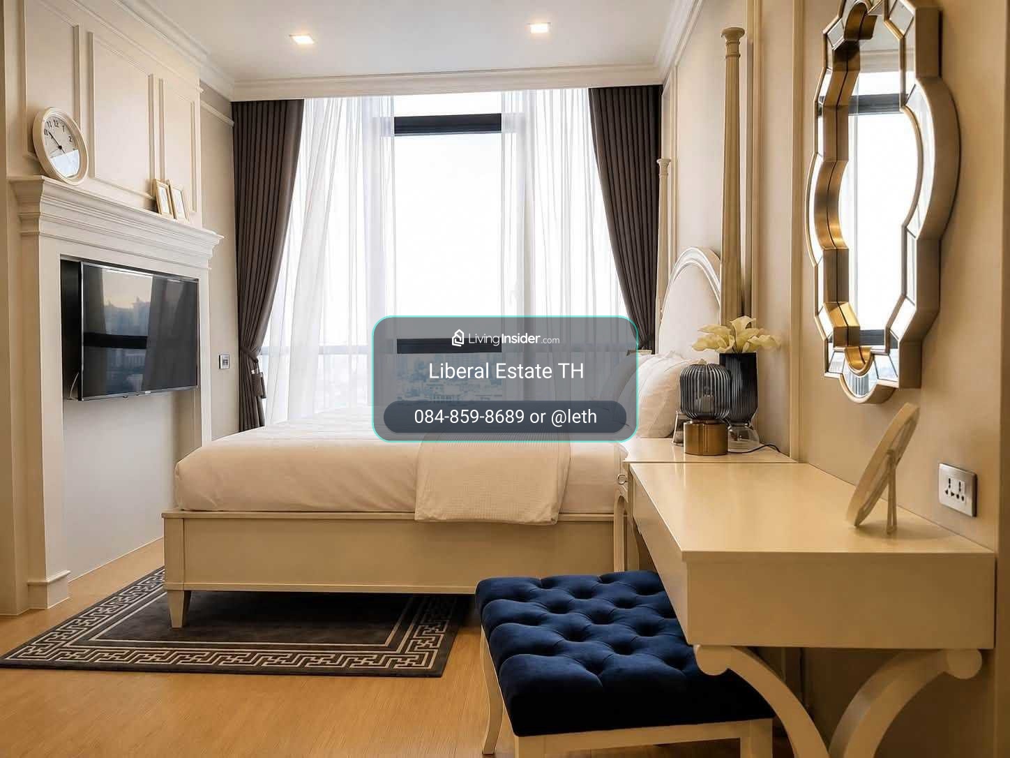 LTHC16169 - Luxury Condo FOR RENT The Monument Thonglor 125 sqm. 2 Beds 2 Baths Near BTS Thonglor 140K/Month – รูปที่ 3