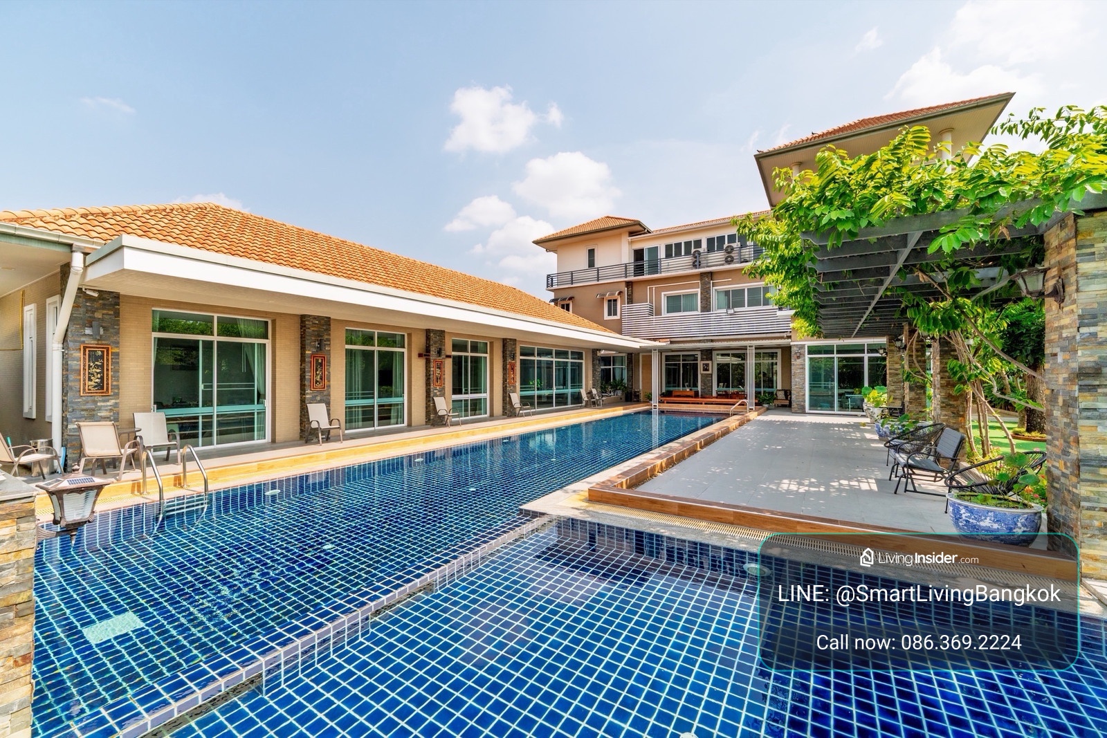 ขายบ้านหรู 3 ชั้น พร้อมสระว่ายน้ำ พื้นที่ ใกล้เมืองทองธานี IMPACT ปากเกร็ด นนทบุรี ถนนเลียบคลองประปา เดินทางสะดวก ใกล้ทางด่วน – รูปที่ 3