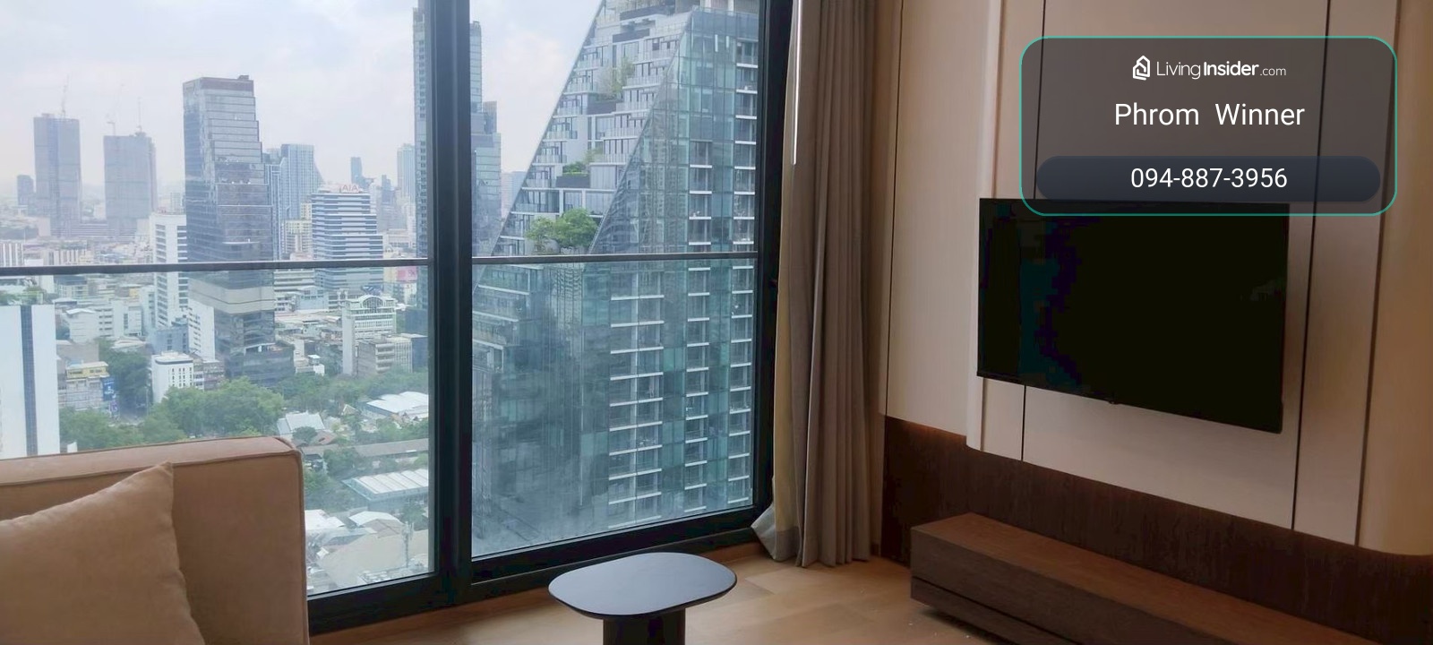 Anil Sathorn 12 | 1-Bedroom 46 Sq.m. ชั้น 28 Fully Furnished – รูปที่ 3