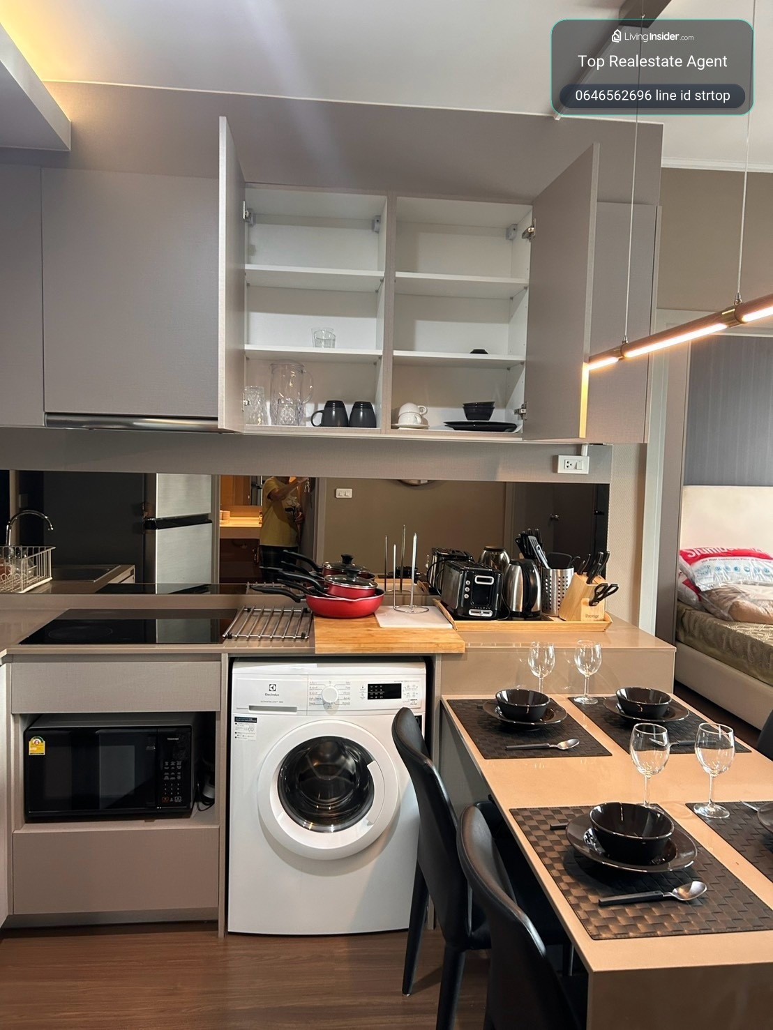IDEO Sukhumvit 93 (S93) | 2 ห้องนอน 2 ห้องน้ำ | ชั้นสูง – รูปที่ 2
