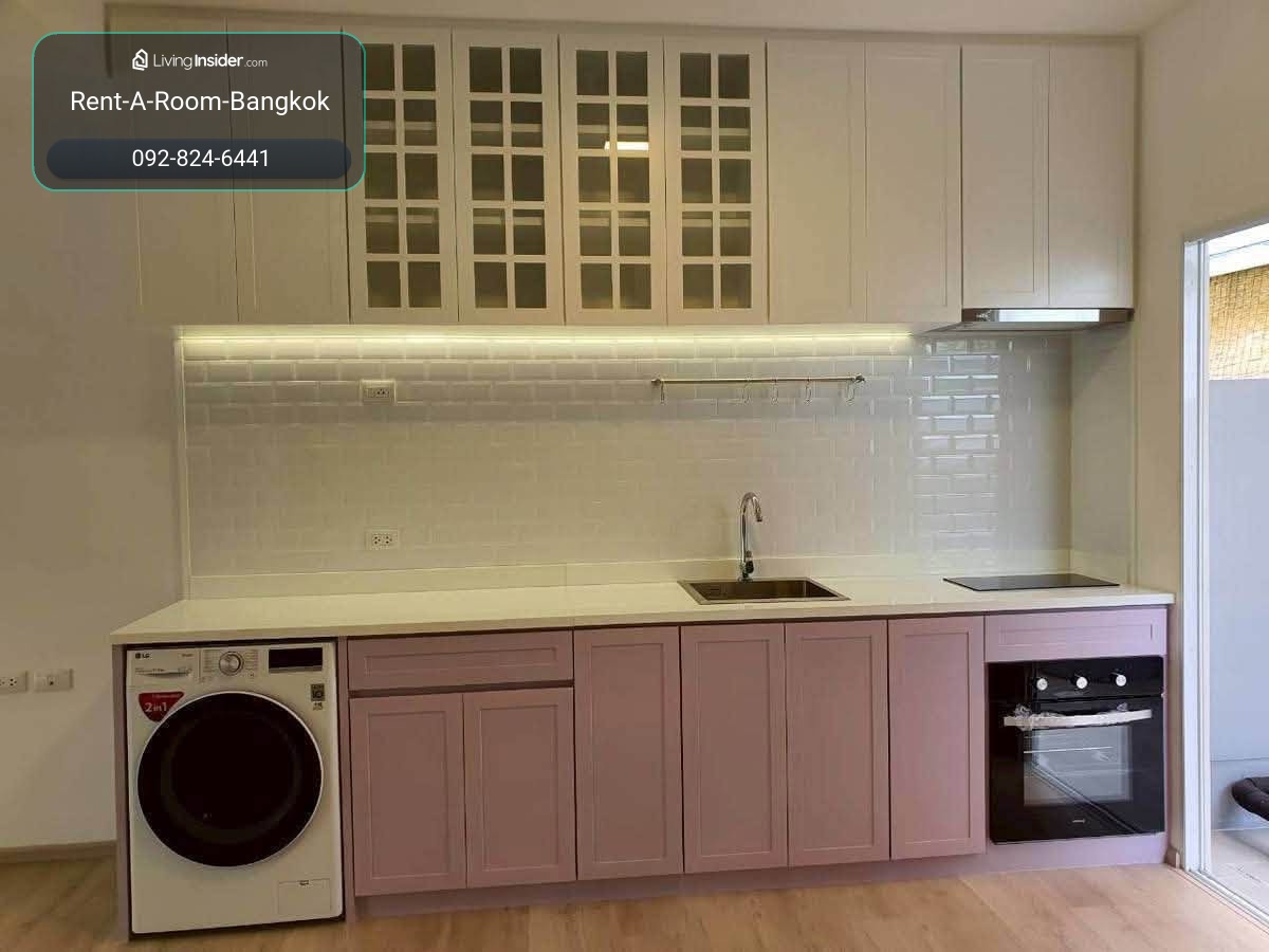 H260226 Indy 4 bangna km7 townhome, 90 sqm, 2 bed 3 bath, fully built in, 32k/month – รูปที่ 4