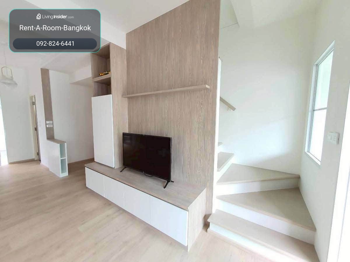 H260226 Indy 4 bangna km7 townhome, 90 sqm, 2 bed 3 bath, fully built in, 32k/month – รูปที่ 3