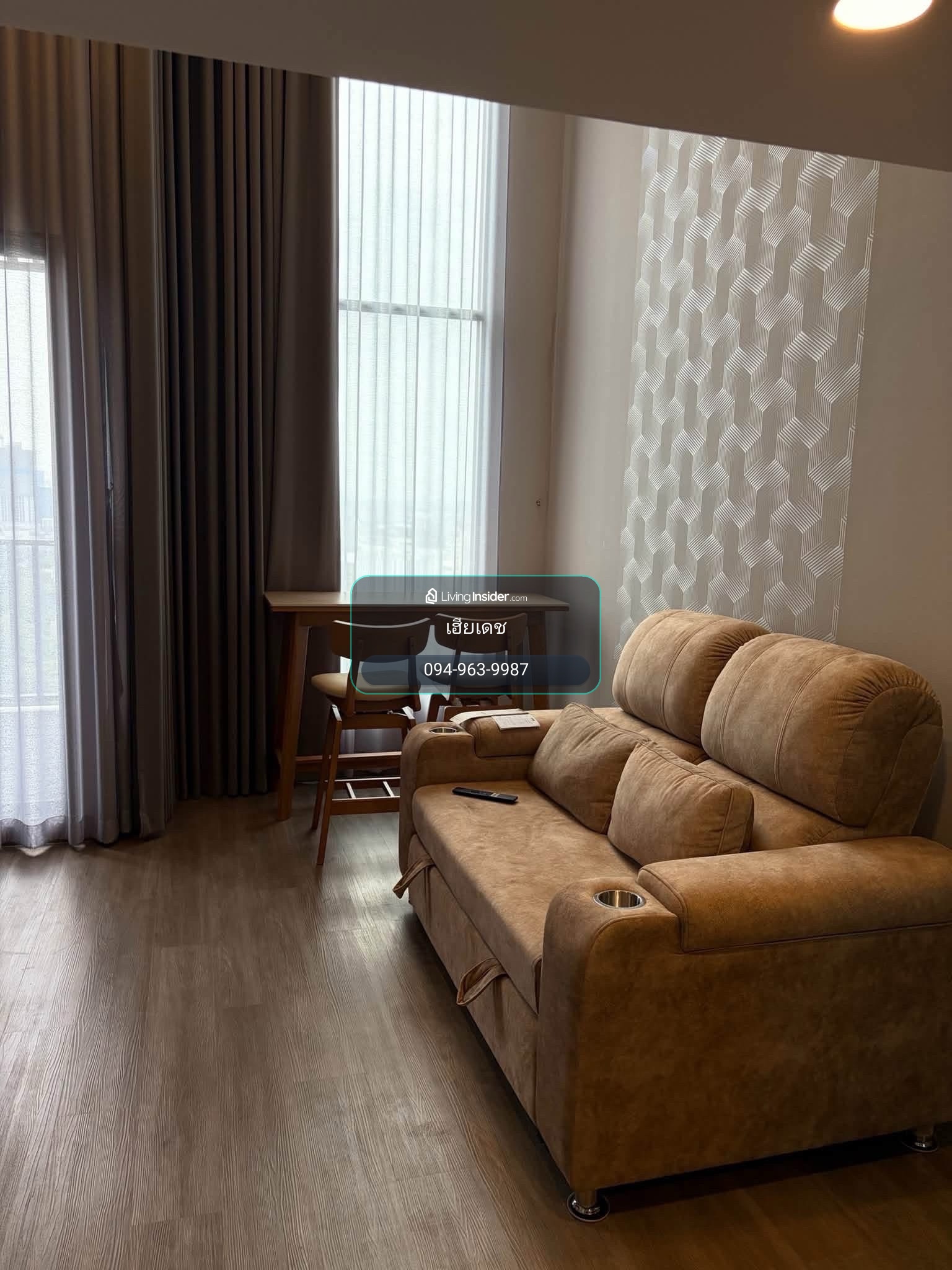 Condo for rent near the BTS, next to BTS Kaset, opposite Kasetsart University. Special type room, fully decorated, new room, beautiful, garden view, very livable. – รูปที่ 4