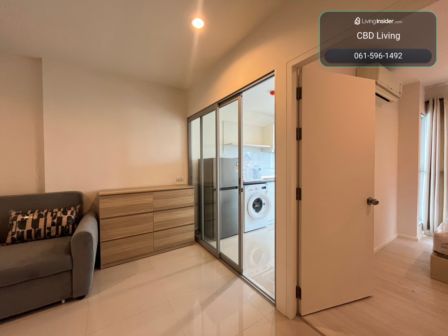 🅕🅞🅡 🅡🅔🅝🅣 Aspire Sukhumvit 48 พระโขนง ห้องใหญ่สุด 32 sq.m. 1 ห้องนอน 1 ห้องน้ำ เฟอร์ใหม่ – รูปที่ 2