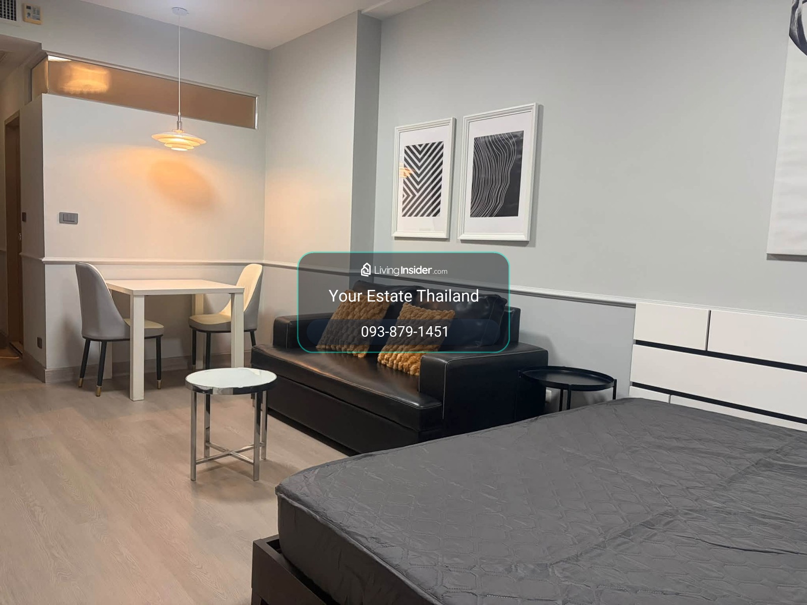  Supalai River Place เจริญนคร ห้องสตูดิโอ  35 ตรม. ว่างพร้อมให้เช่า – รูปที่ 3