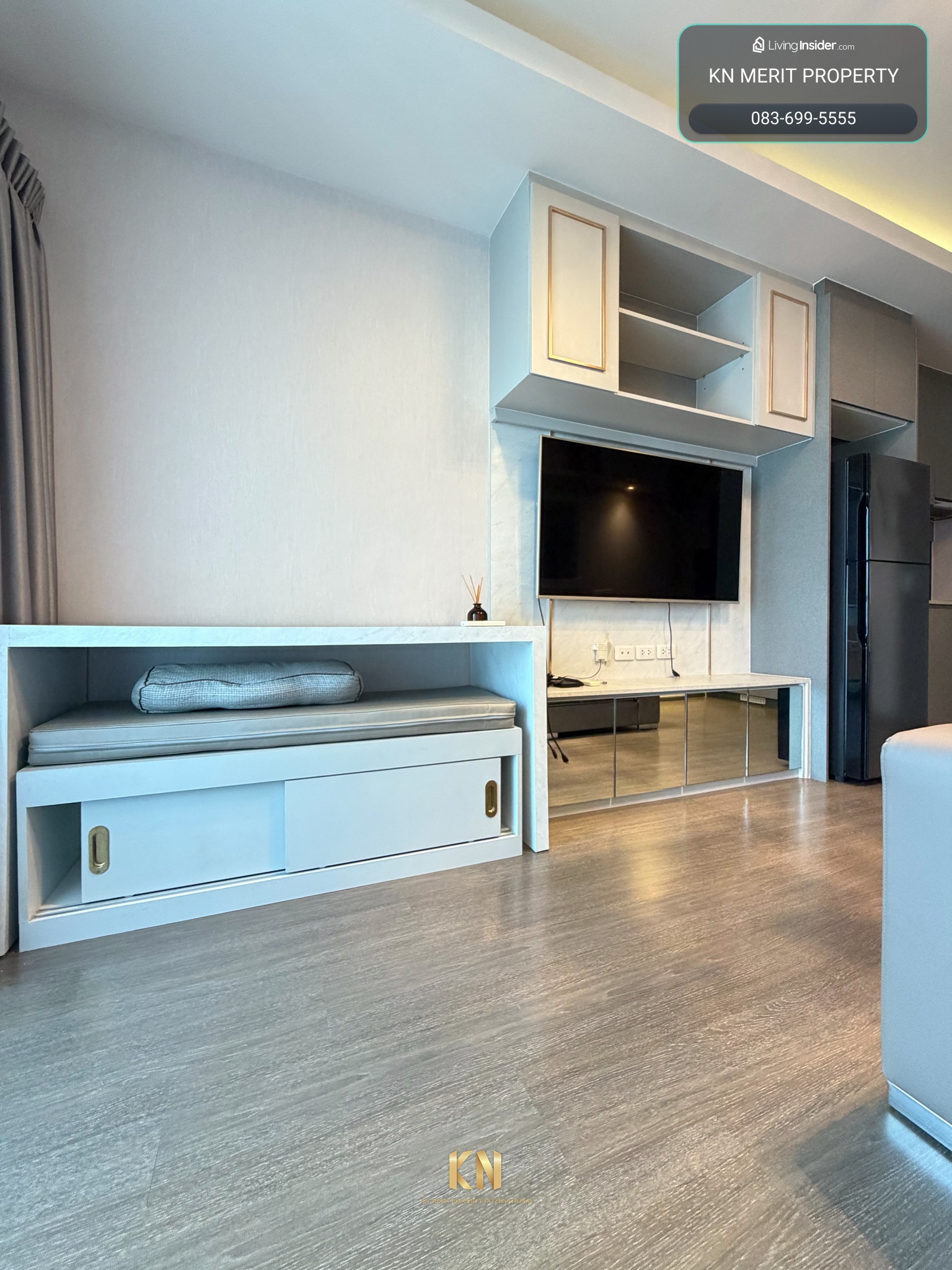 1 bedroom, 36.5 sq m., with bathtub, large wardrobe on 2 sides, ready for rent, Condo Ideo Sukhumvit 93. – รูปที่ 2