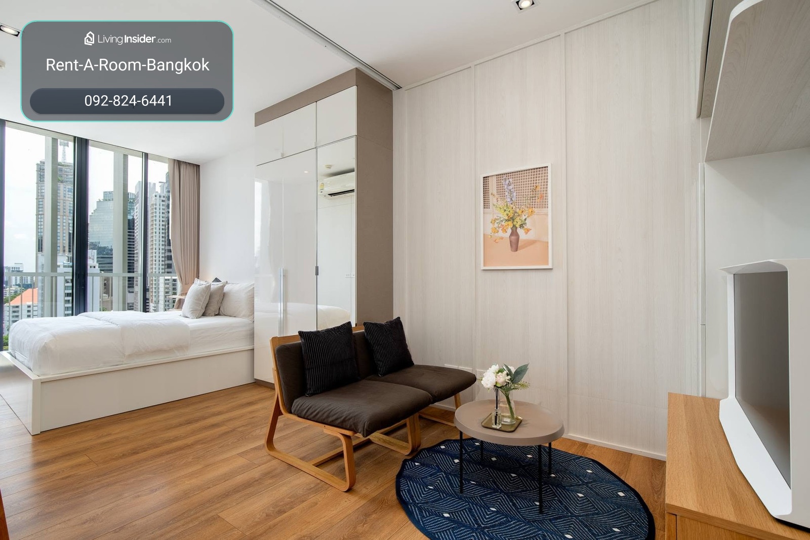 C260232 Park origin phrom phong, 30 sqm studio, city view, 20,500 thb/month – รูปที่ 4