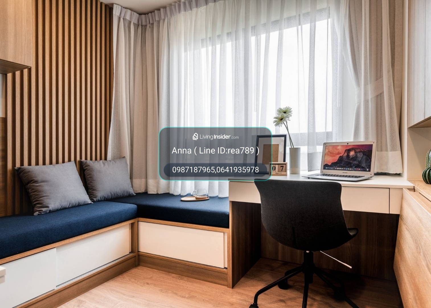 ให้เช่า iCondo Green Space Sukhumvit 77 – Phase 1 ห้องมุม | วิวสระว่ายน้ำ | ชั้น 7 อาคาร A  – รูปที่ 2