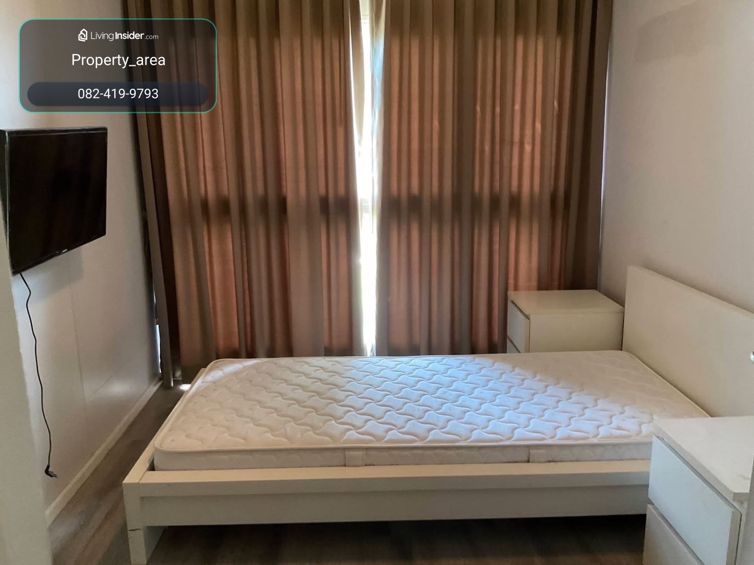 Condo for rent, Double lake condo phase1 project // Size 56.27 sq m // 8th floor // 2 bedrooms // North // Price 22,000 baht – รูปที่ 2