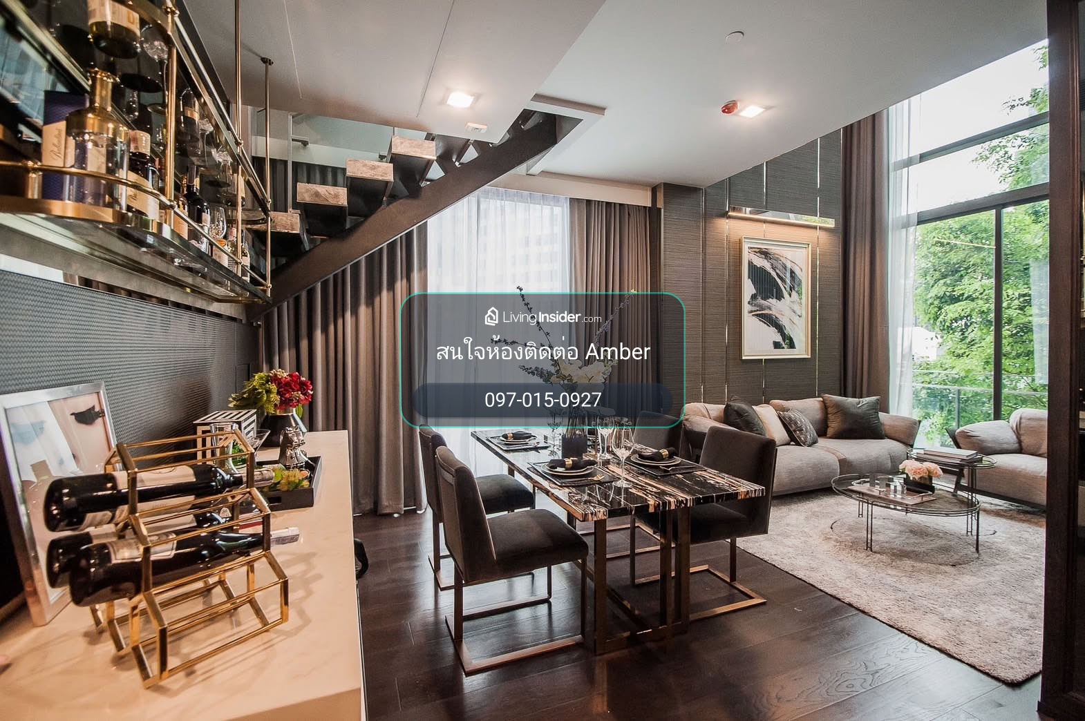 For rent: Laviq Sukhumvit 57, price 120,000 baht, luxurious 2BR, 3 minutes to BTS Thonglor. – รูปที่ 2