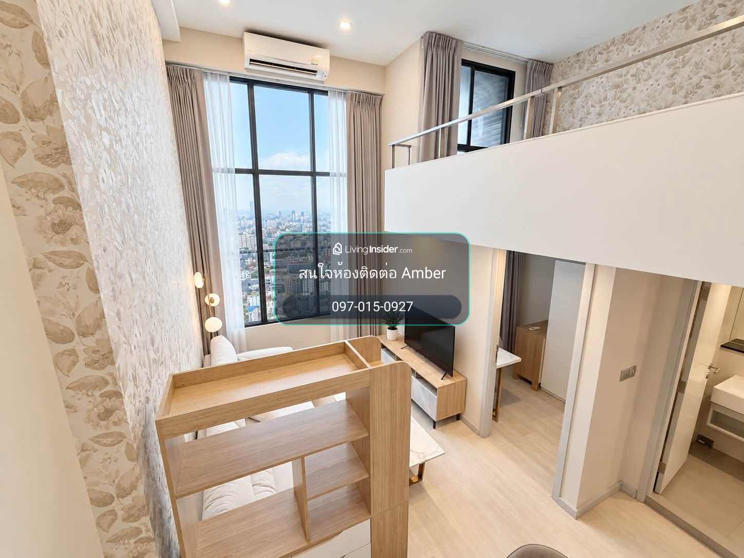 ปล่อยเช่า Knightsbridge Prime Sathorn ราคา 35,000 บาท ห้องใหญ่ 2 ชั้น Duo Space (Loft) เพดานสูง 4.4 เมตร สไตล์ Luxury – รูปที่ 2