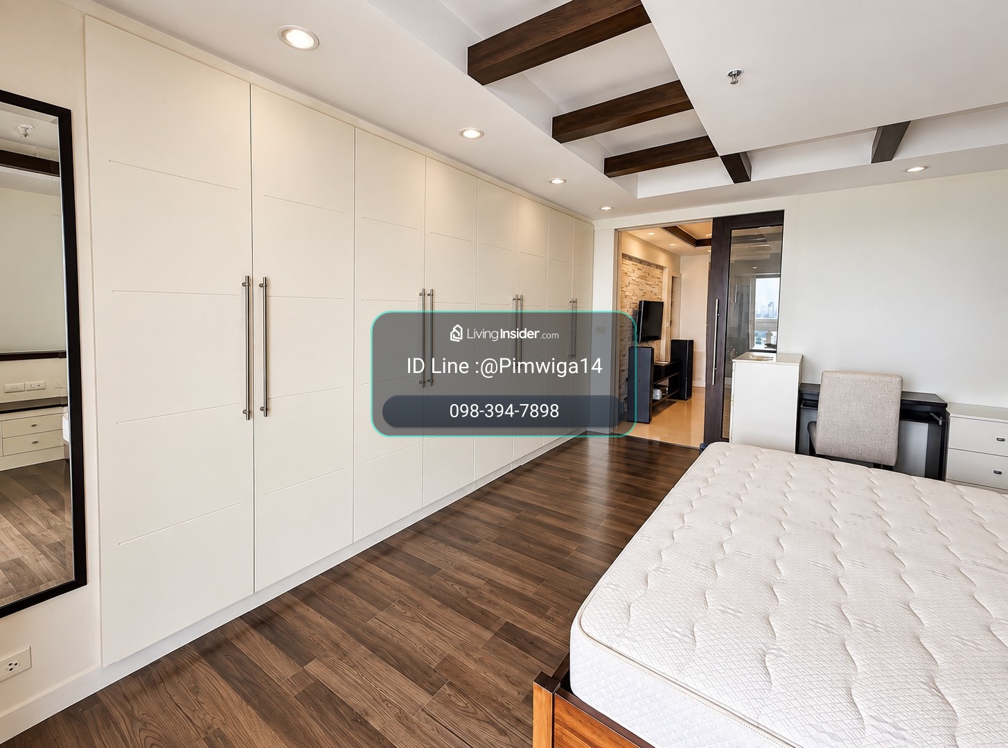 🌆 For rent: State Tower | 44th floor, city view, large room 68 sq m. – รูปที่ 3