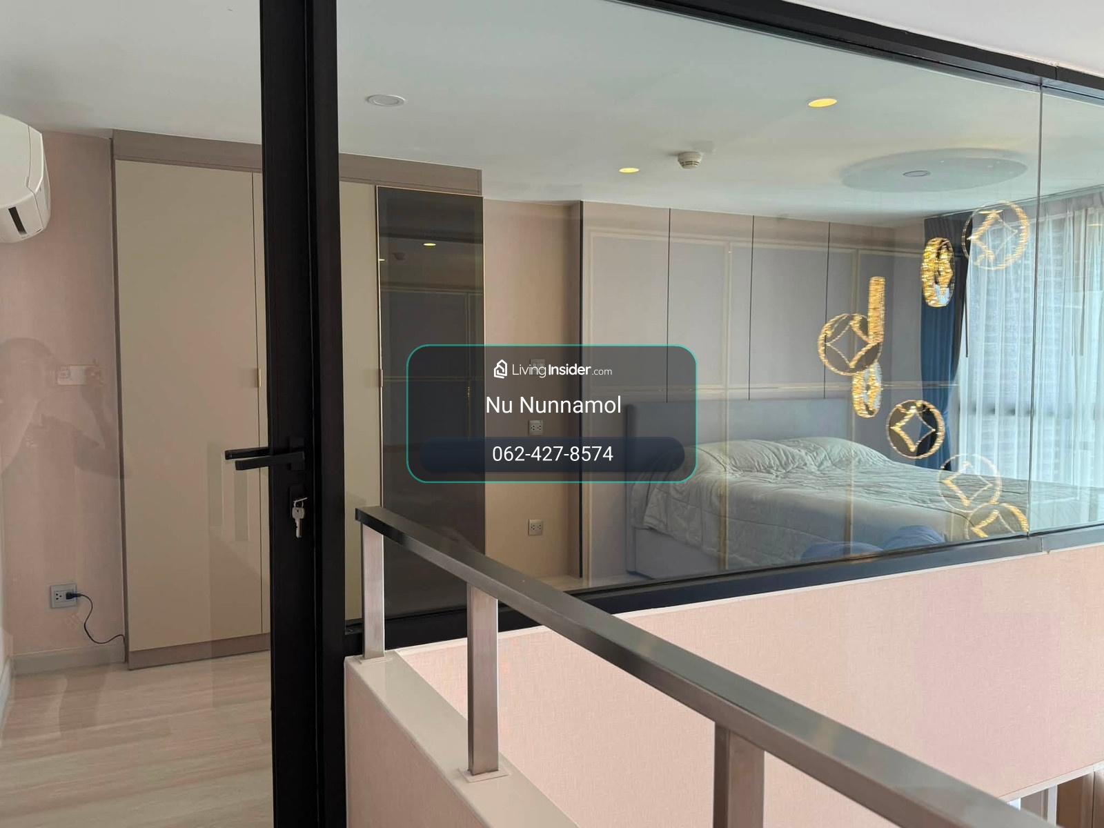 Knightsbridge Prime Sathorn Duplex ชั้น 38 1 ห้องนอน 1 ห้องน้ำ 1 ห้องทำงาน • ขนาด 44 ตร.ม. – รูปที่ 3