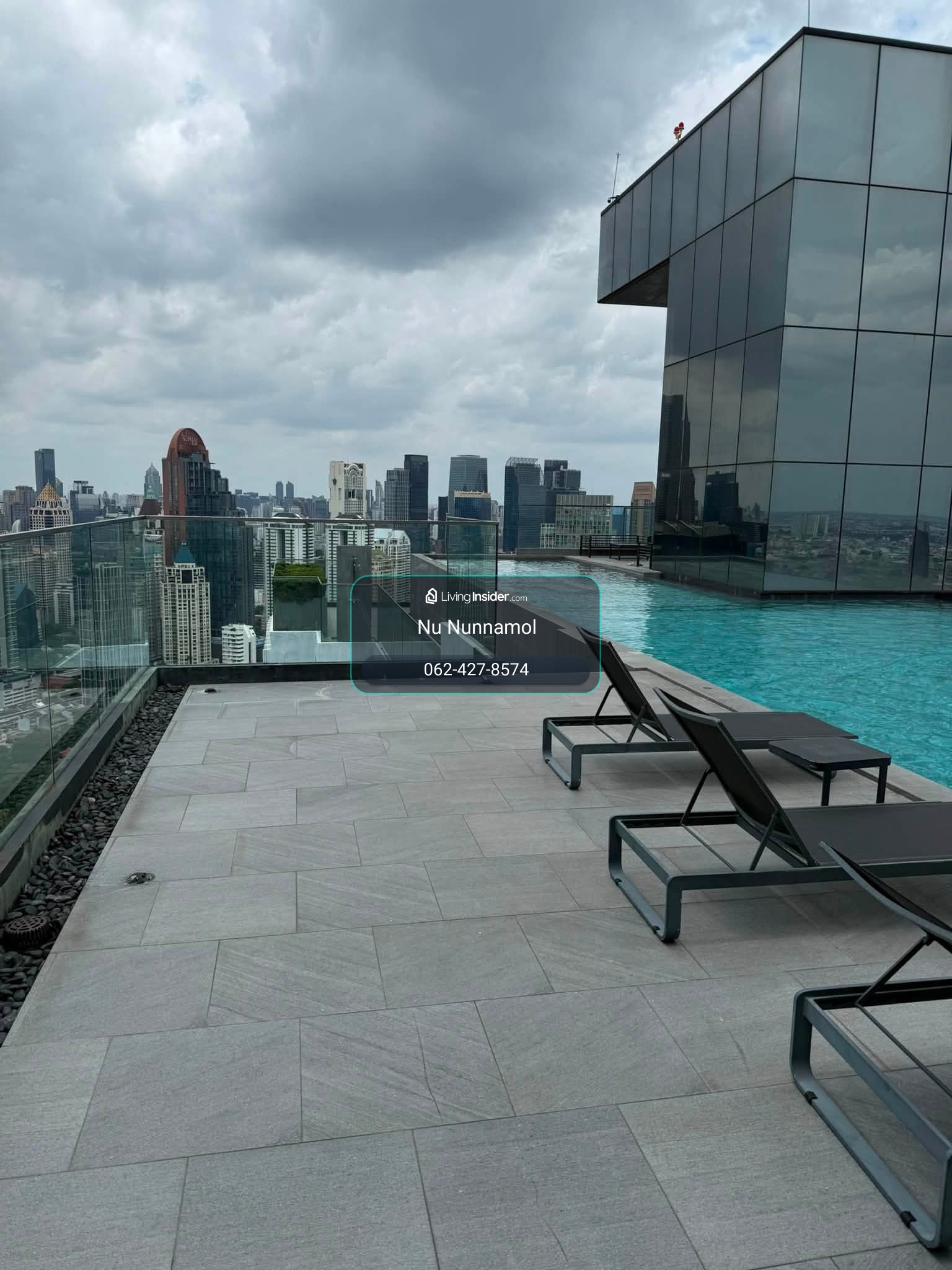 Knightsbridge Prime Sathorn Duplex ชั้น 38 1 ห้องนอน 1 ห้องน้ำ 1 ห้องทำงาน • ขนาด 44 ตร.ม. – รูปที่ 2