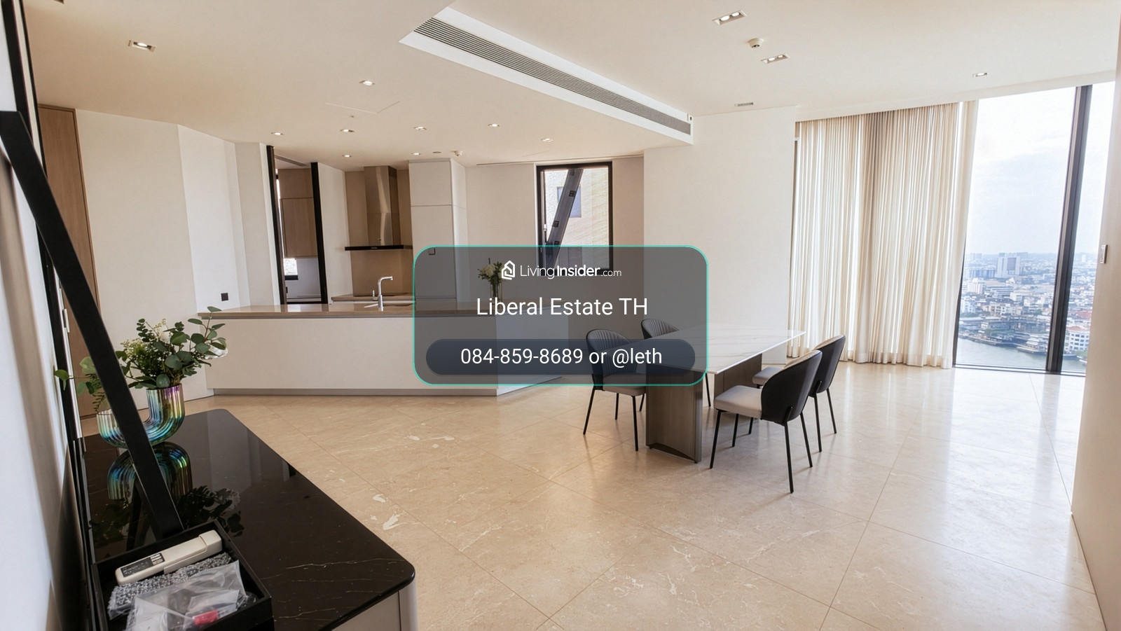 LTH16196 - Luxury Condo FOR RENT Banyan Tree Residences Riverside Bangkok | 178.34 sq.m. | 2 Beds 2 Baths | BTS Khlong San | 190K | คอนโดหรูให้เช่า Banyan Tree Residences Riverside Bangkok คลองสาน – รูปที่ 2