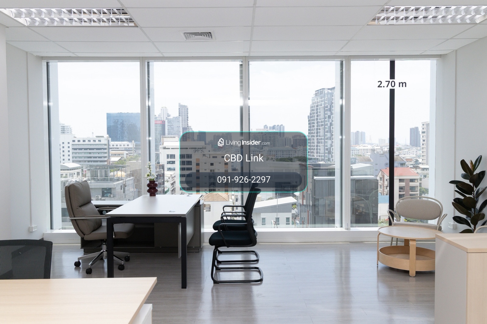 Office แต่งใหม่พร้อมเฟอร์, ใกล้ BTS ช่องนนทรี, มี 7-11, Food court ในตึก – รูปที่ 2