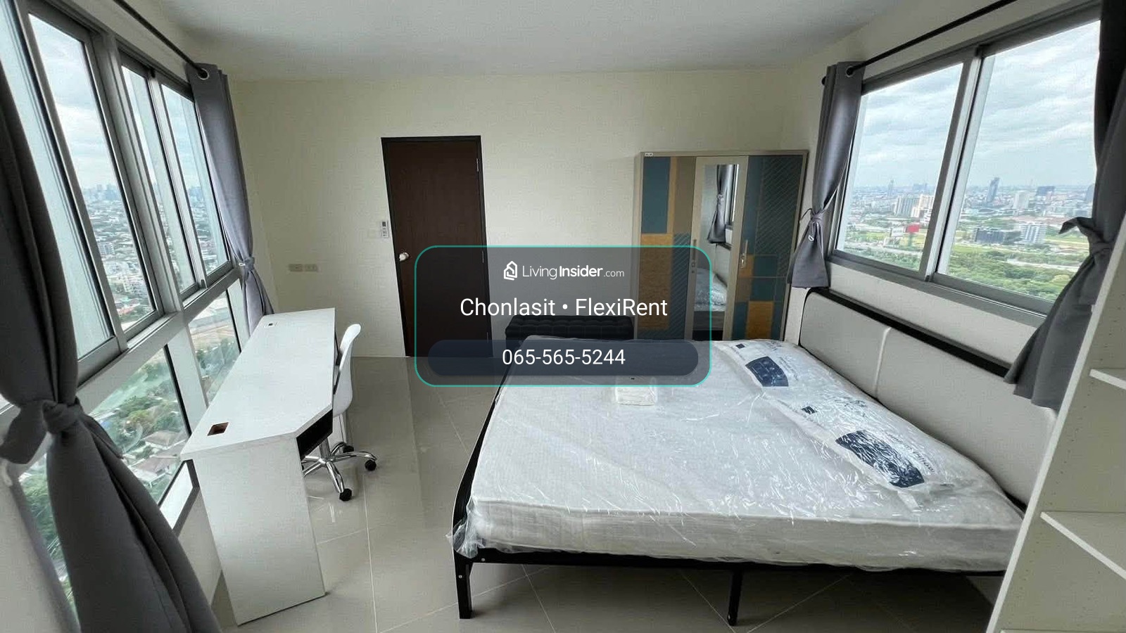 🏡 ให้เช่า อัสสกาญจน์เพลส ศรีนครินทร์ 2 ห้องนอน | 2 ห้องน้ำ | 42.79 ตร.ม. ✨ ห้องมุม | ชั้น 35 | วิวสูง – รูปที่ 2